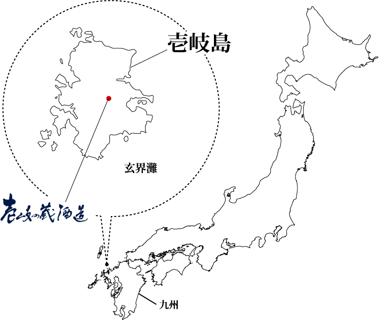 壱岐の島の所在地地図